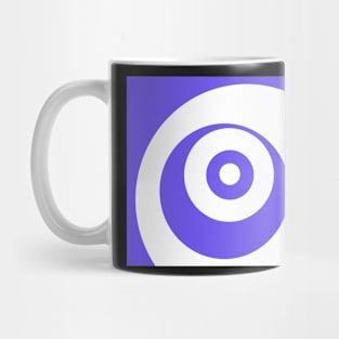 Abstract pattern - blue and white. Mug